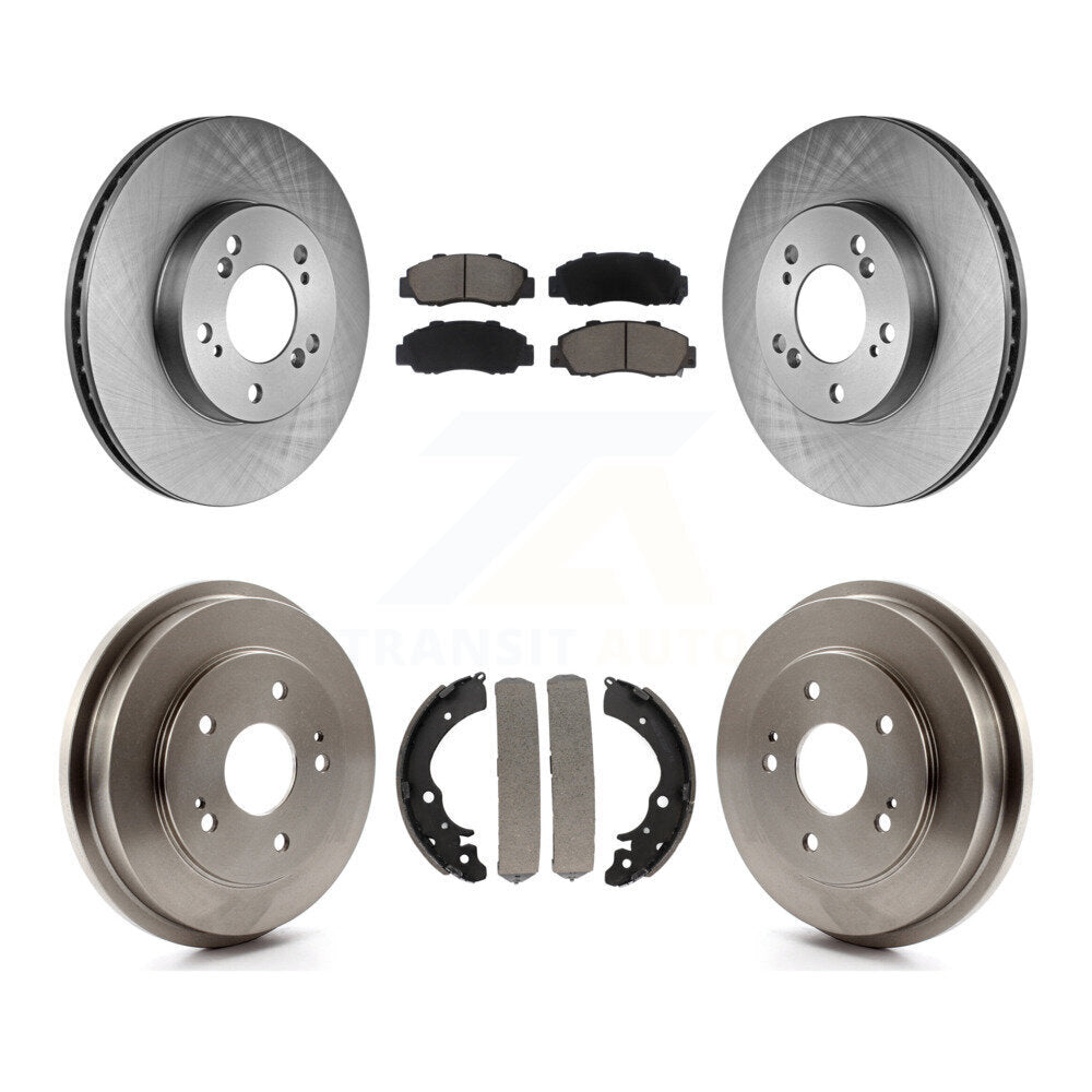 Rotors de frein à disque avant et arrière, plaquettes en céramique et Kit de batterie pour Honda CR-V 1997 – 2001