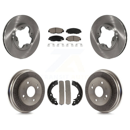 Rotors de frein à disque avant et arrière, plaquettes en céramique et Kit de batterie pour Honda Accord