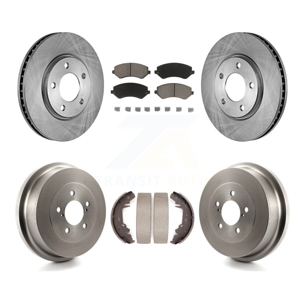Kit de plaquettes et de tambour en céramique, Rotor de frein avant et arrière, pour Dodge Grand Caravan Chrysler