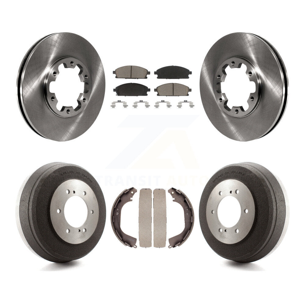Kit de plaquettes et de tambour en céramique, Rotor de frein avant et arrière, pour Nissan Pathfinder INFINITI QX