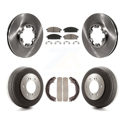 Kit de plaquettes et de tambour en céramique, Rotor de frein avant et arrière, pour Nissan Pathfinder INFINITI QX