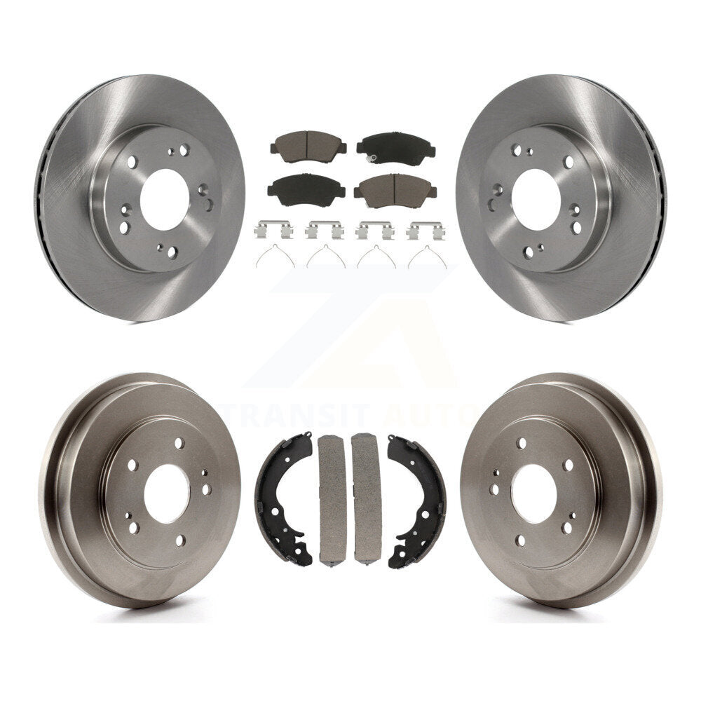 Kit de plaquettes et de tambour en céramique, Rotor de frein avant et arrière, pour Honda Civic Hybri 2006 – 2008