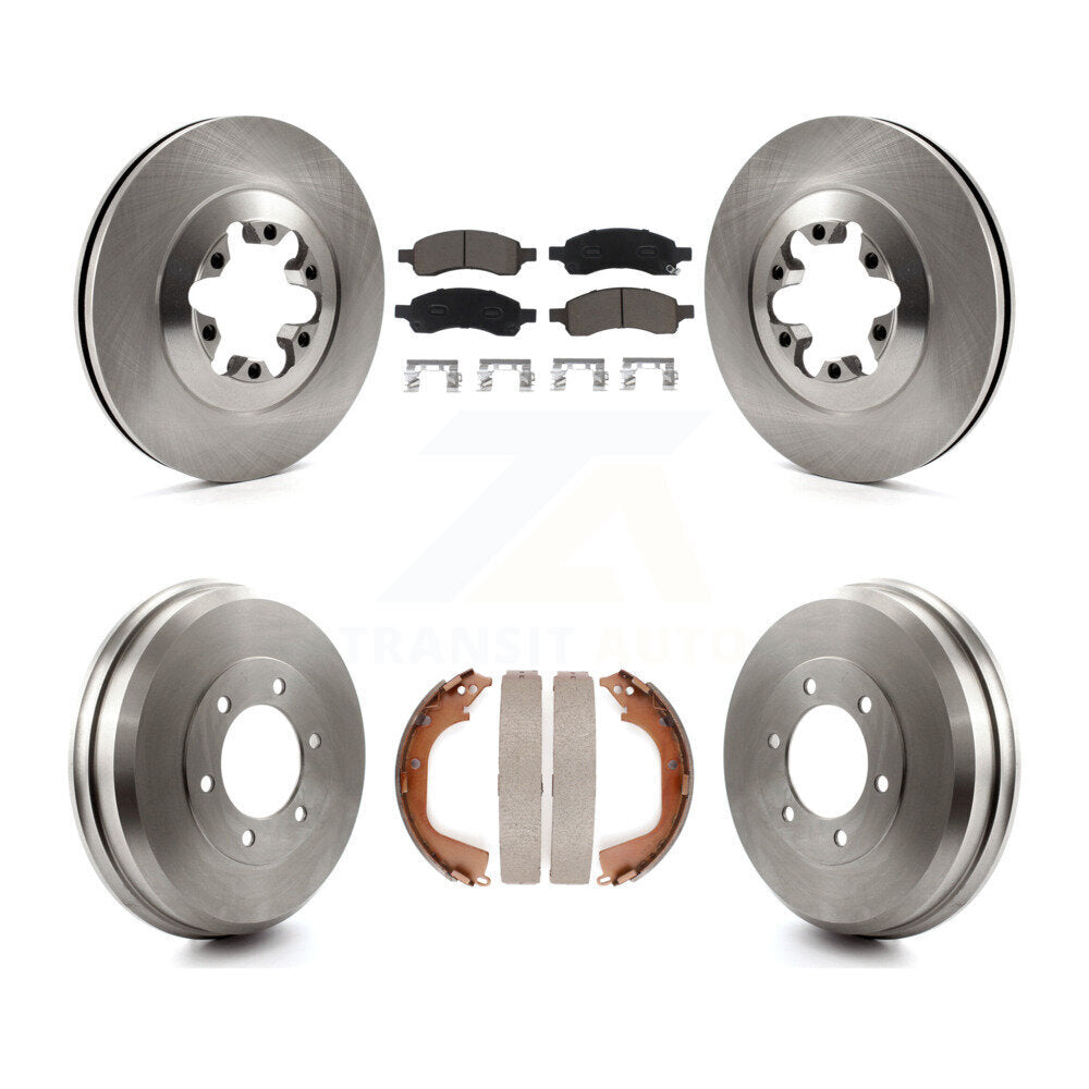 Kit de plaquettes et de tambour en céramique, Rotors de frein avant et arrière, pour Chevrolet Colorado GMC Canyo