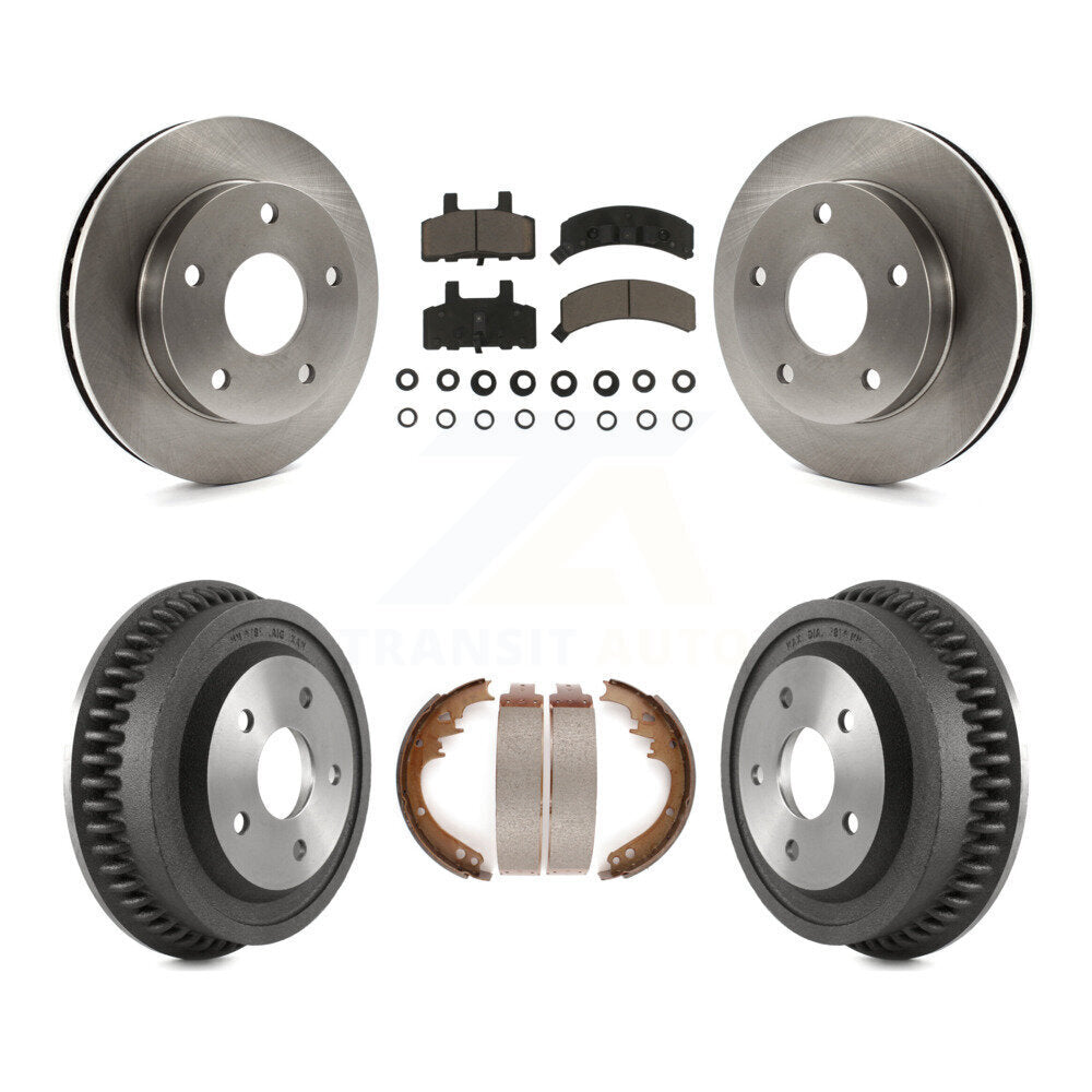 Kit de plaquettes et de tambour en céramique pour Rotor de frein avant et arrière, pour Dodge Ram 1994 1999 4W 1500