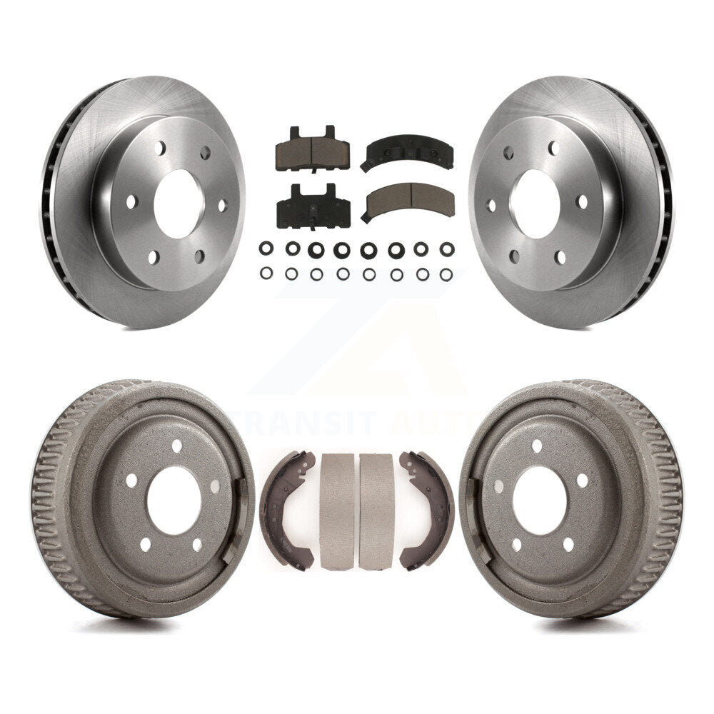 Rotors de frein à disque avant et arrière, plaquettes en céramique et Kit de batterie pour GMC Yukon 4WD
