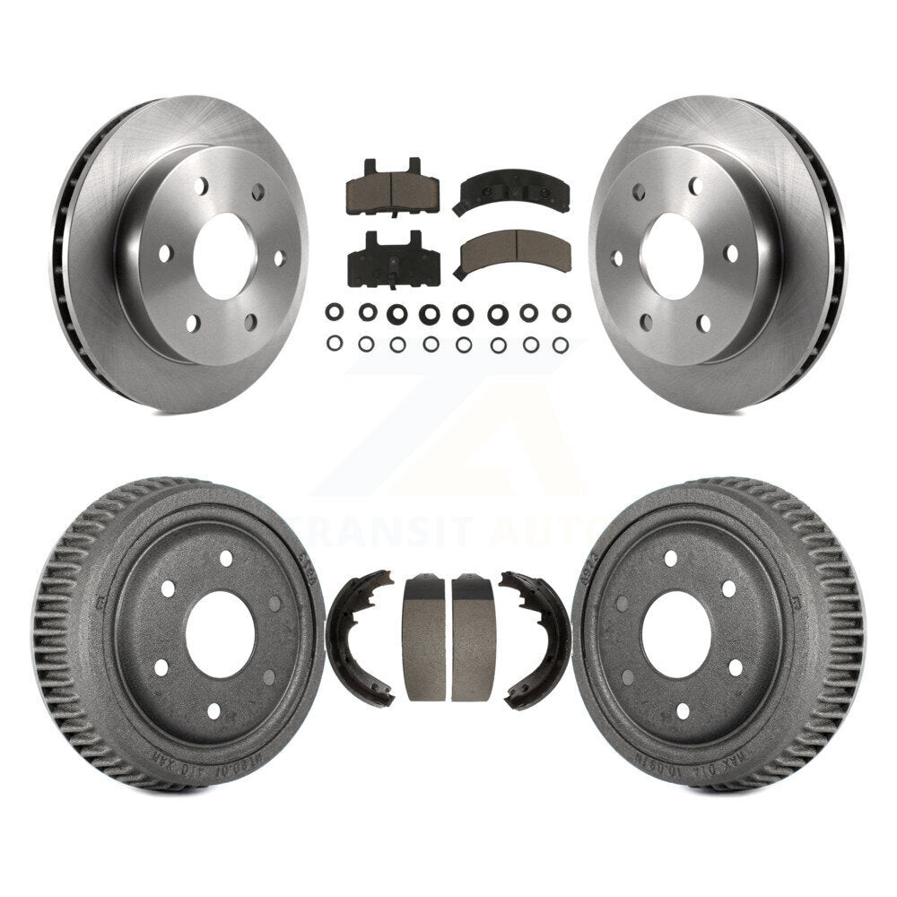 Kit de tambour de tampon en céramique de Rotor de frein avant et arrière pour GMC Yukon avec 11 "de diamètre