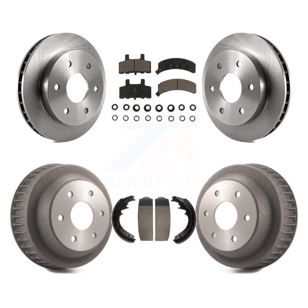 Rotors de frein à disque avant et arrière, plaquettes en céramique et Kit de batterie pour Chevrolet K2500
