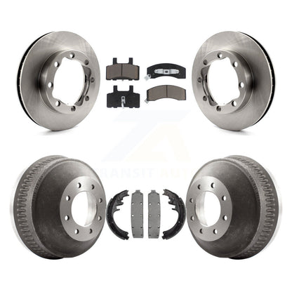 Rotors de frein avant et arrière, tampons en céramique et Kit de tambour pour K3500 GMC Chevrole 1988 – 1989