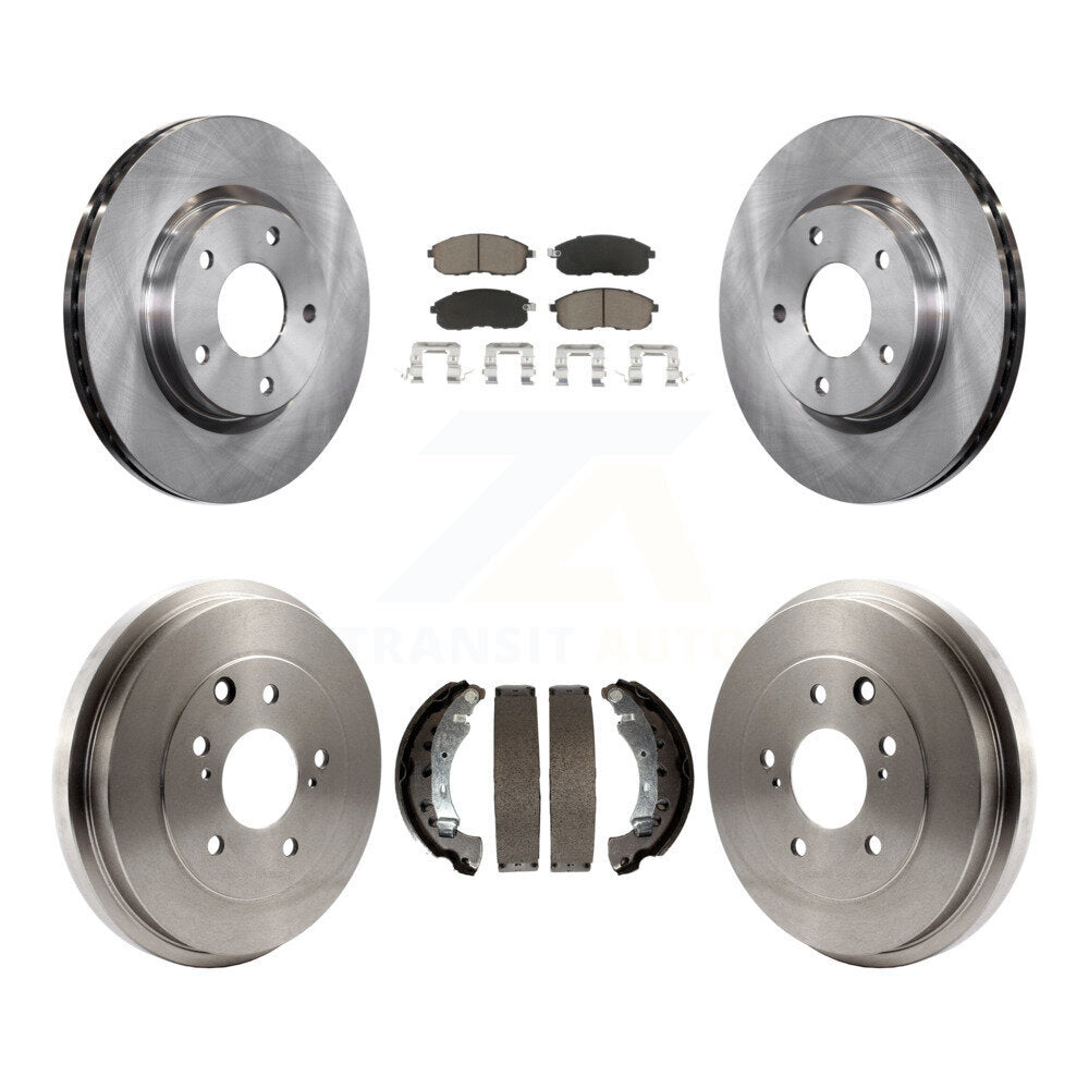 Rotors de frein à disque avant et arrière, plaquettes en céramique et Kit de batterie pour Nissan Sentra