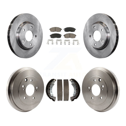 Rotors de frein à disque avant et arrière, plaquettes en céramique et Kit de batterie pour Nissan Sentra