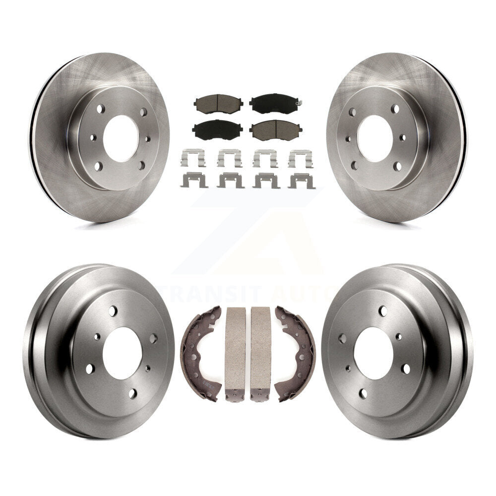 Kit de plaquettes et de tambour en céramique pour Rotor de frein avant et arrière, pour Nissan Sentra 2002 2006 1.8