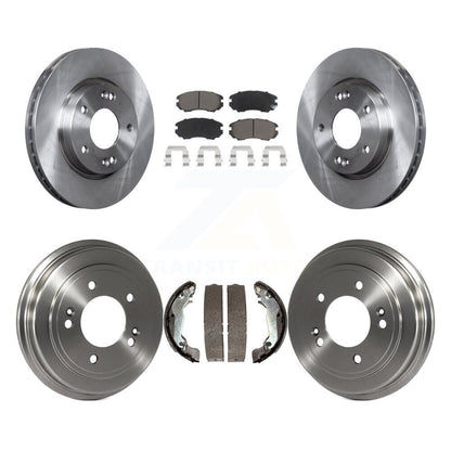 Rotors de frein à disque avant et arrière, plaquettes en céramique et Kit de batterie pour Hyundai Elantra