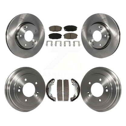 Rotors de frein à disque avant et arrière, plaquettes en céramique et Kit de batterie pour Hyundai Elantra