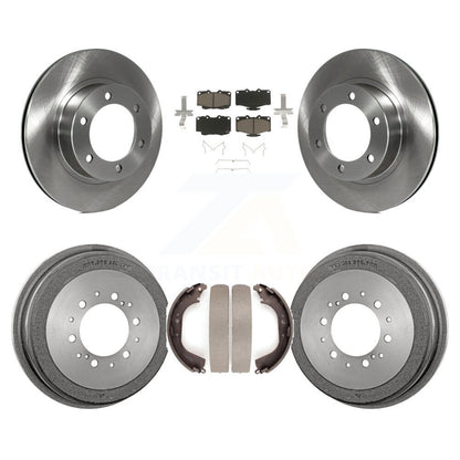 Rotors de frein à disque avant et arrière, tampons en céramique et Kit de tambour pour Toyota 4Runner