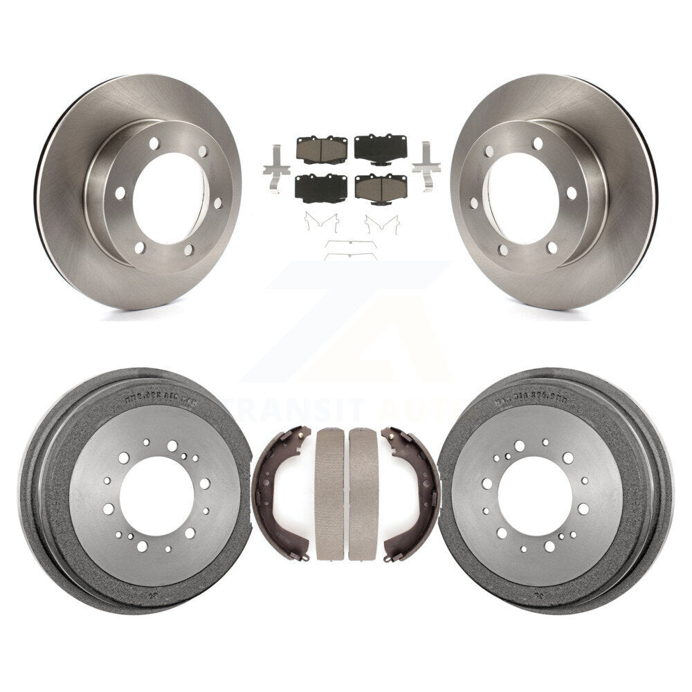 Rotors de frein à disque avant et arrière, plaquettes en céramique et Kit de batterie pour Toyota 4Runner Tacom