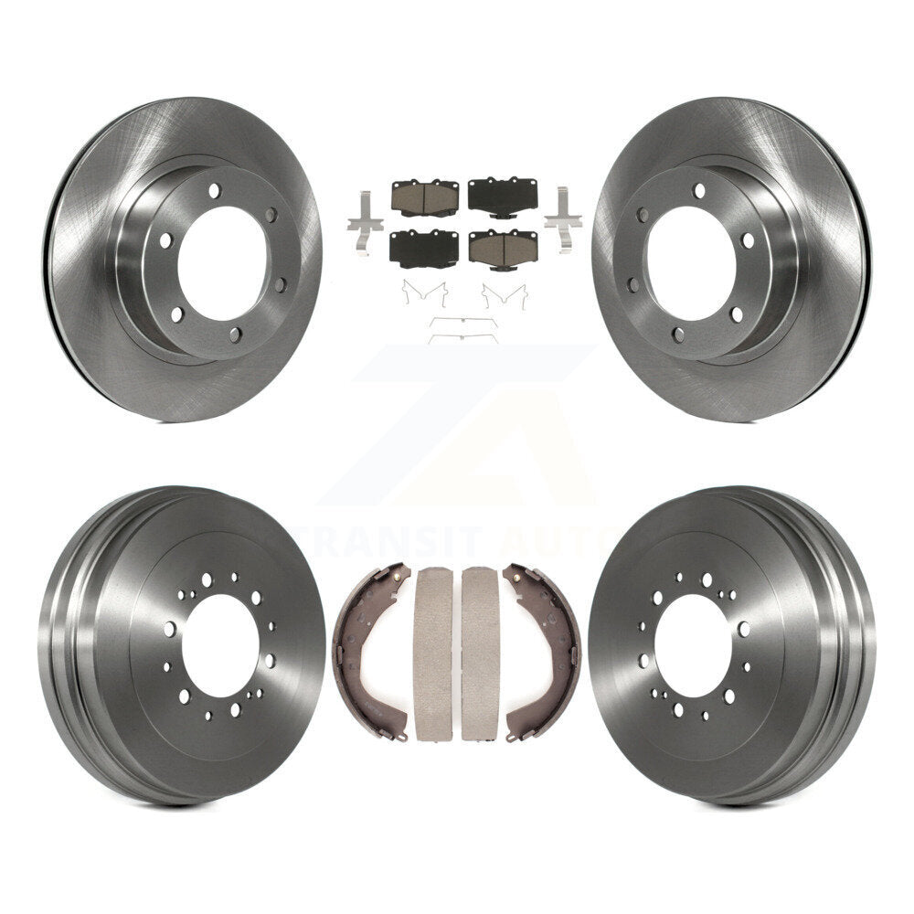 Rotors de frein à disque avant et arrière, tampons en céramique et Kit de tambour pour Toyota 4Runner