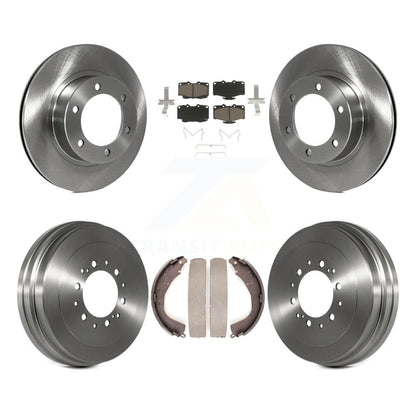 Rotors de frein à disque avant et arrière, tampons en céramique et Kit de tambour pour Toyota 4Runner