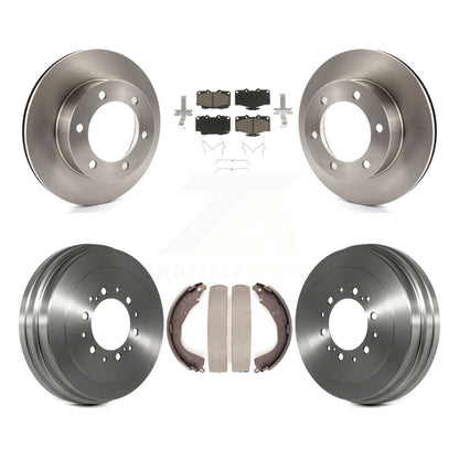Rotors de frein à disque avant et arrière, tampons en céramique et Kit de tambour pour Toyota 4Runner