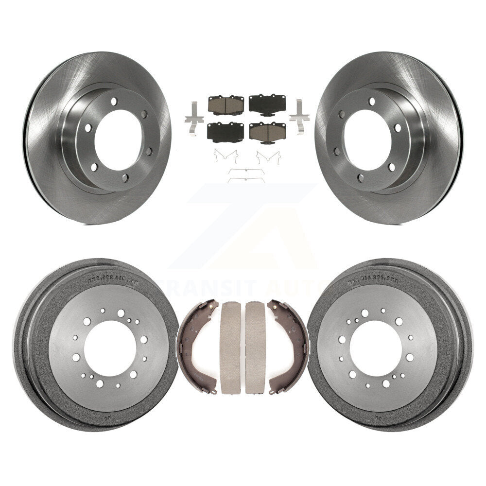 Rotors de frein à disque avant et arrière, tampons en céramique et Kit de tambour pour Toyota 4Runner