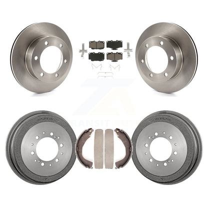 Rotors de frein à disque avant et arrière, tampons en céramique et Kit de tambour pour Toyota 4Runner