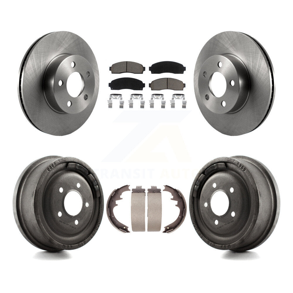 Kit de tampons et de tambour en céramique, Rotor de frein à disque avant et arrière, pour Ford Ranger Mazda B400