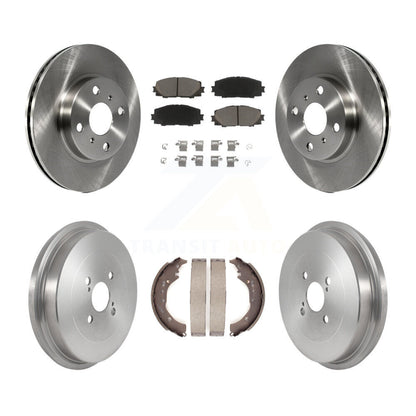 Kit de plaquettes et de tambour en céramique, Rotor de frein à disque avant et arrière, pour Toyota Prius C Scion i