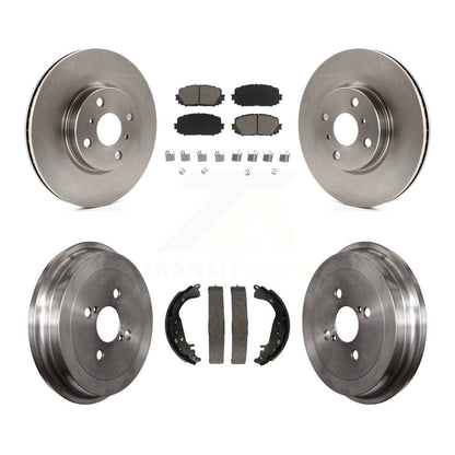 Kit de plaquettes et de tambour en céramique, Rotor de frein à disque avant et arrière, pour Toyota Yaris S 2012 – 2013