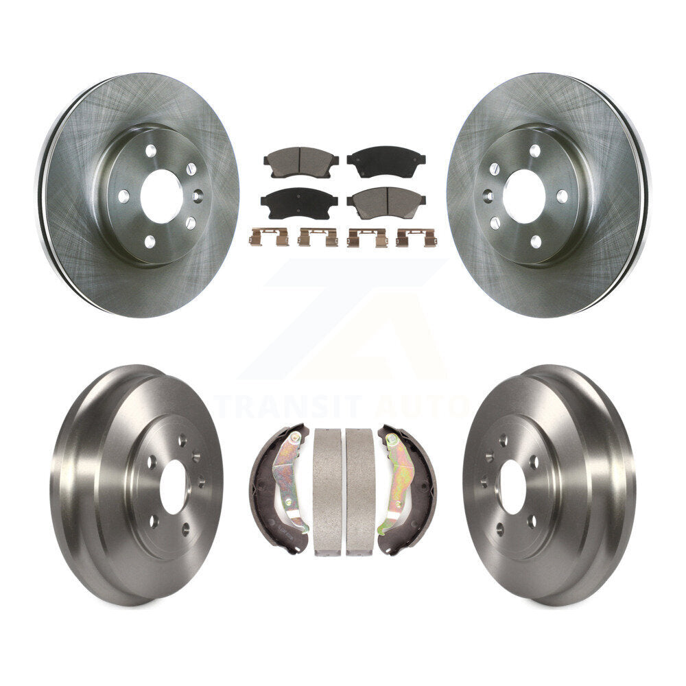 Rotors de frein à disque avant et arrière, plaquettes en céramique et Kit de batterie pour Chevrolet Sonic