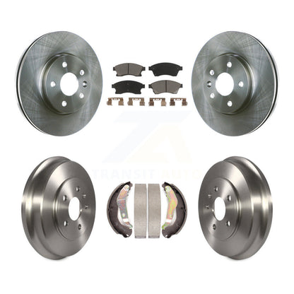 Rotors de frein à disque avant et arrière, plaquettes en céramique et Kit de batterie pour Chevrolet Sonic