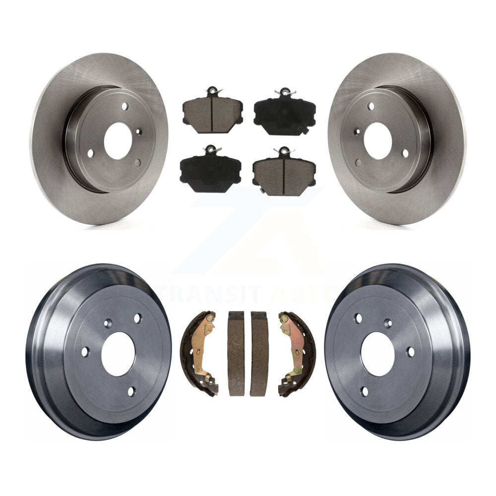 Rotors de frein à disque avant et arrière, plaquettes en céramique et Kit de batterie pour Smart Fortwo
