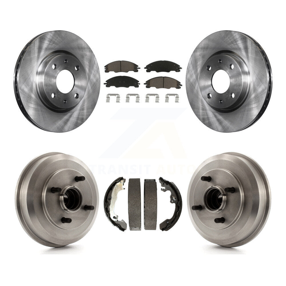 Rotors de frein à disque avant et arrière, plaquettes en céramique et Kit de batterie pour Ford Focus K8C-10255