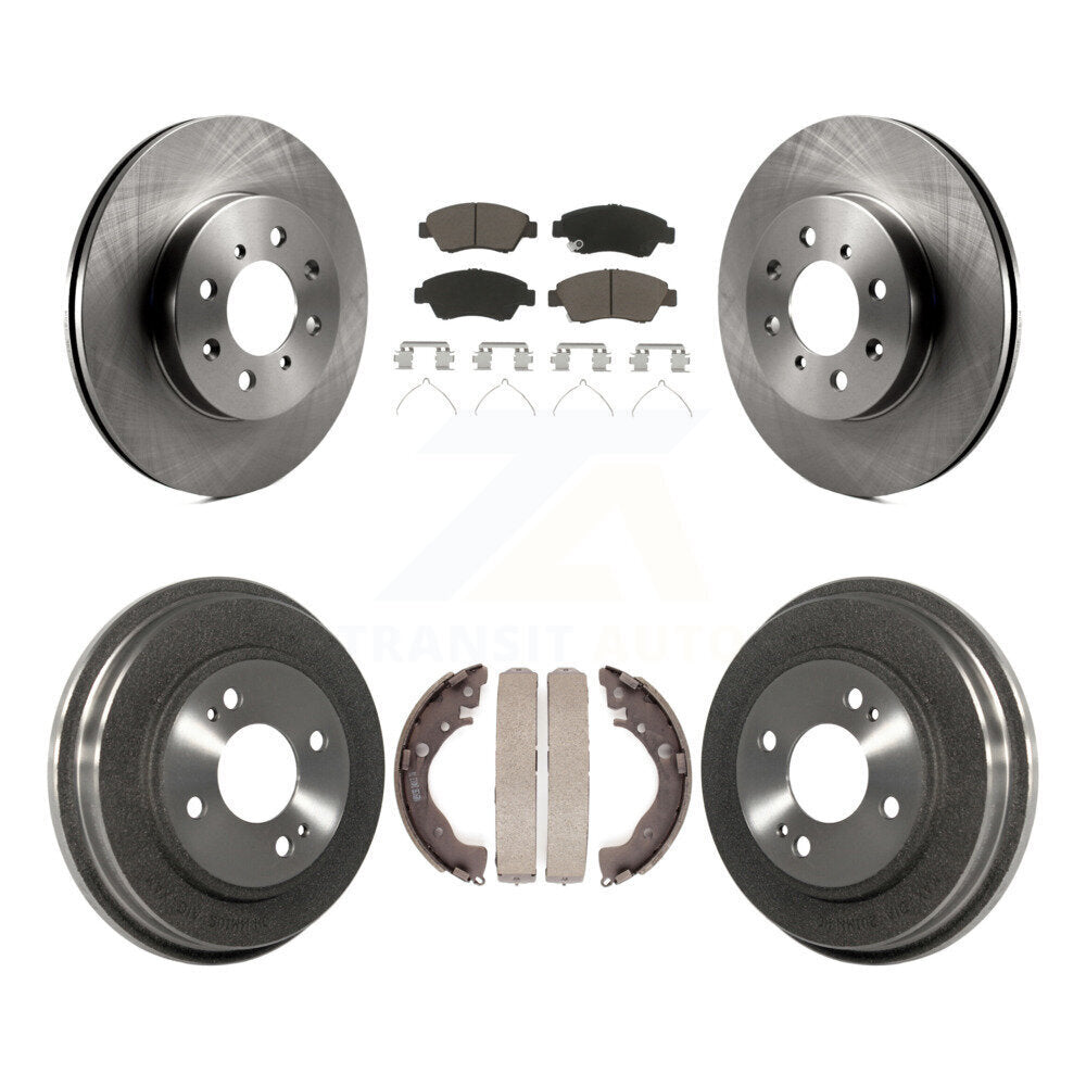 Rotors de frein à disque avant et arrière, plaquettes en céramique et Kit de batterie pour Honda Fit K8C-102560