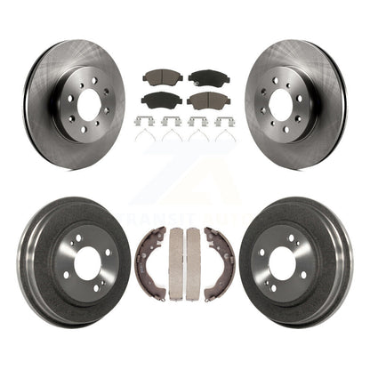 Rotors de frein à disque avant et arrière, plaquettes en céramique et Kit de batterie pour Honda Fit K8C-102560