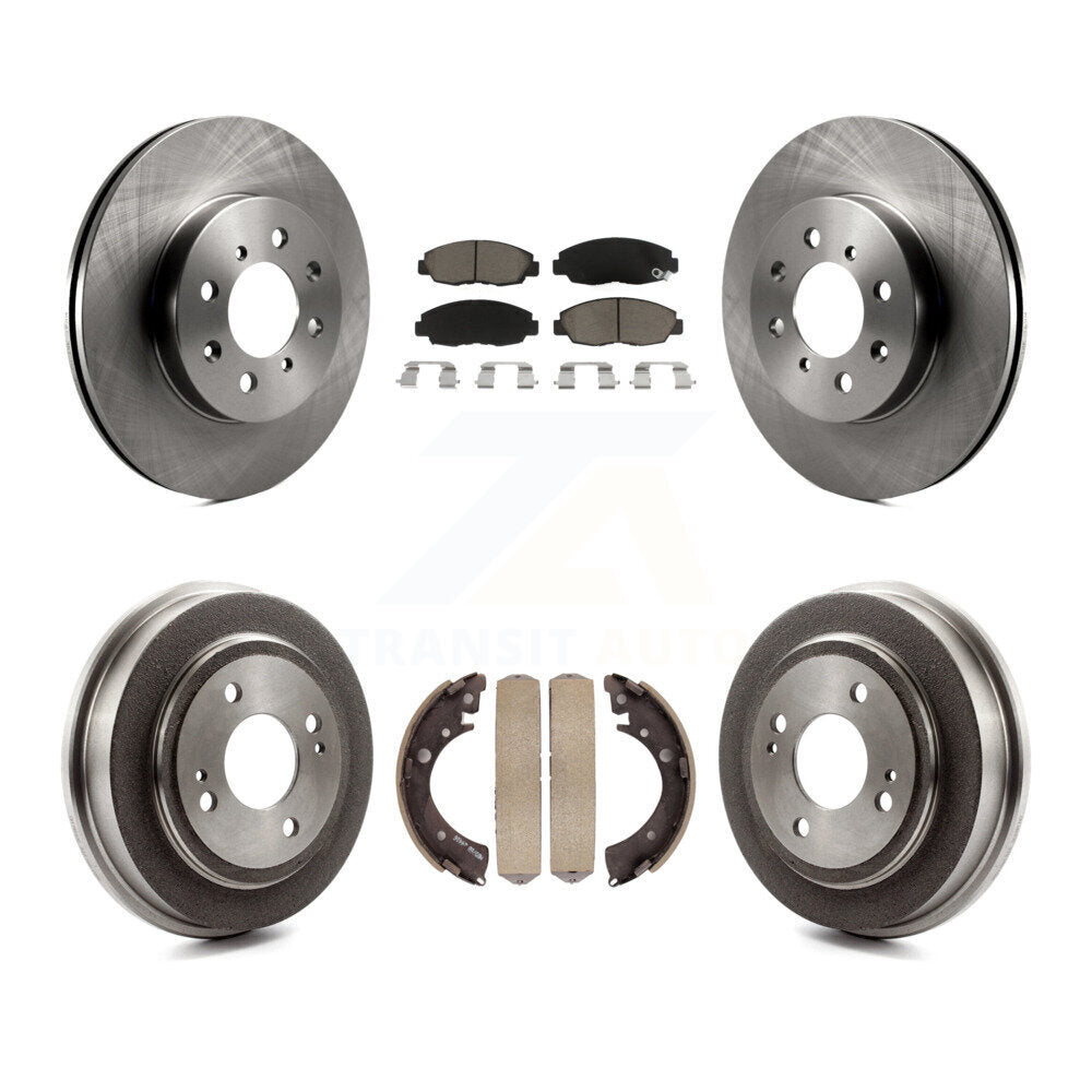 Rotors de frein à disque avant et arrière, plaquettes en céramique et Kit de batterie pour Honda Civic Acura EL