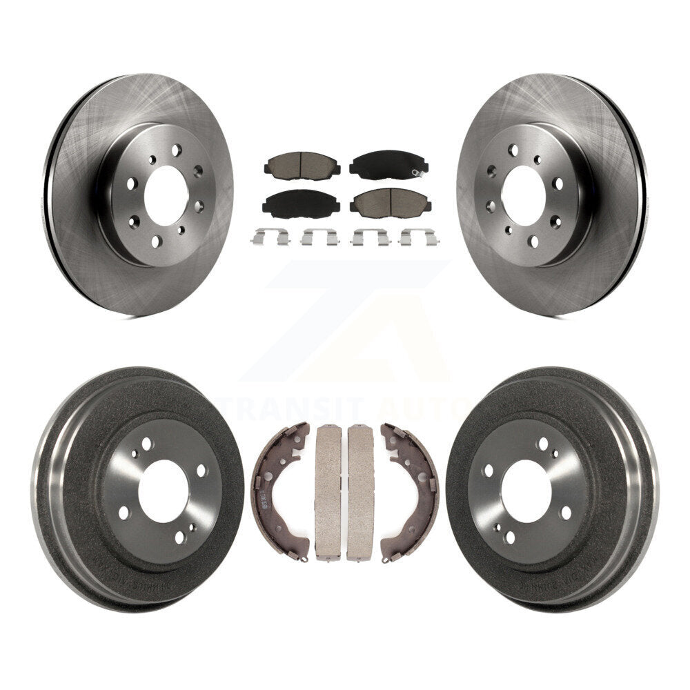Rotors de frein à disque avant et arrière, tampons en céramique et Kit de tambour pour Honda Insight