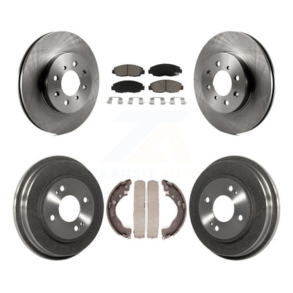 Rotors de frein à disque avant et arrière, tampons en céramique et Kit de tambour pour Honda Insight