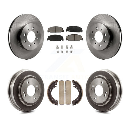 Kit de tambour de plaquettes en céramique de Rotors de frein avant et arrière pour Honda Civic LX avec 4 roues AB