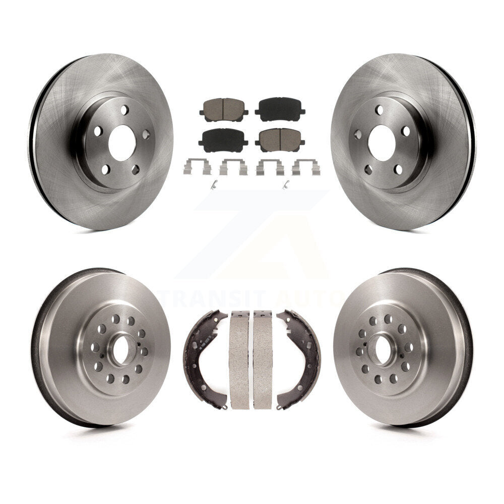 Kit de plaquettes et de tambour en céramique, Rotor de frein avant et arrière, pour Toyota Matrix Pontiac Vibe AW