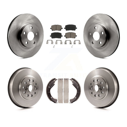 Kit de plaquettes et de tambour en céramique, Rotor de frein avant et arrière, pour Toyota Matrix Pontiac Vibe AW