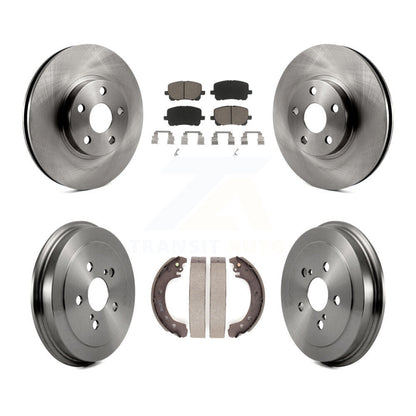 Rotors de frein à disque avant et arrière, plaquettes en céramique et Kit de batterie pour Toyota Corolla