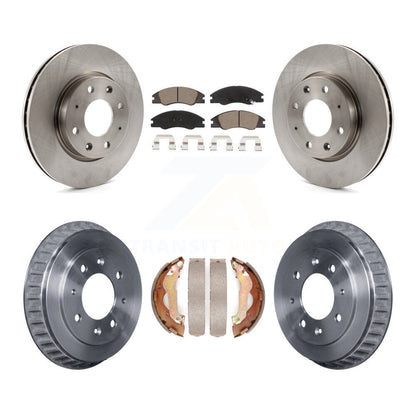 Rotors de frein à disque avant et arrière, plaquettes en céramique et Kit de batterie pour Kia Spectr 2007 – 2009