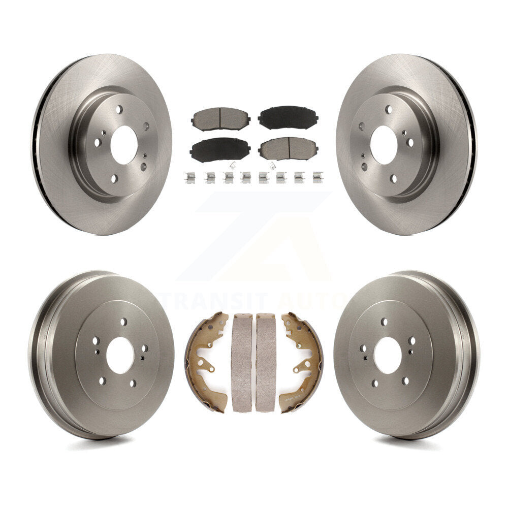 Rotors de frein avant et arrière, tampons en céramique et Kit de tambour pour Suzuki Grand Vitar 2006 – 2008