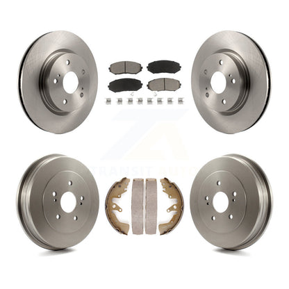 Rotors de frein avant et arrière, tampons en céramique et Kit de tambour pour Suzuki Grand Vitar 2006 – 2008