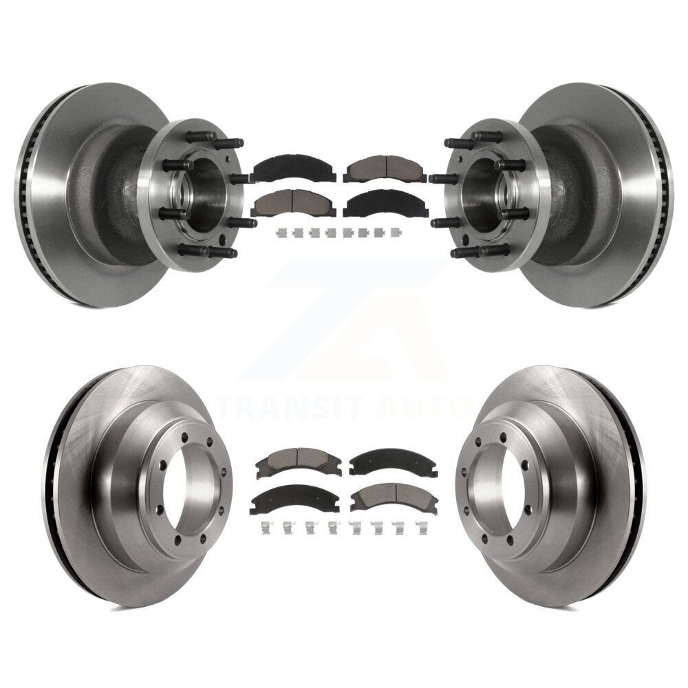 Kit de plaquettes de frein en céramique, Rotors de frein à disque avant et arrière, pour Ford E-350 Super Duty Econolin