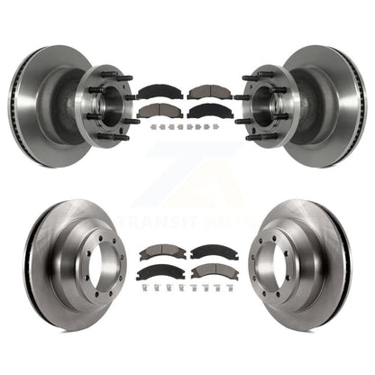 Kit de plaquettes de frein en céramique, Rotors de frein à disque avant et arrière, pour Ford E-350 Super Duty Econolin