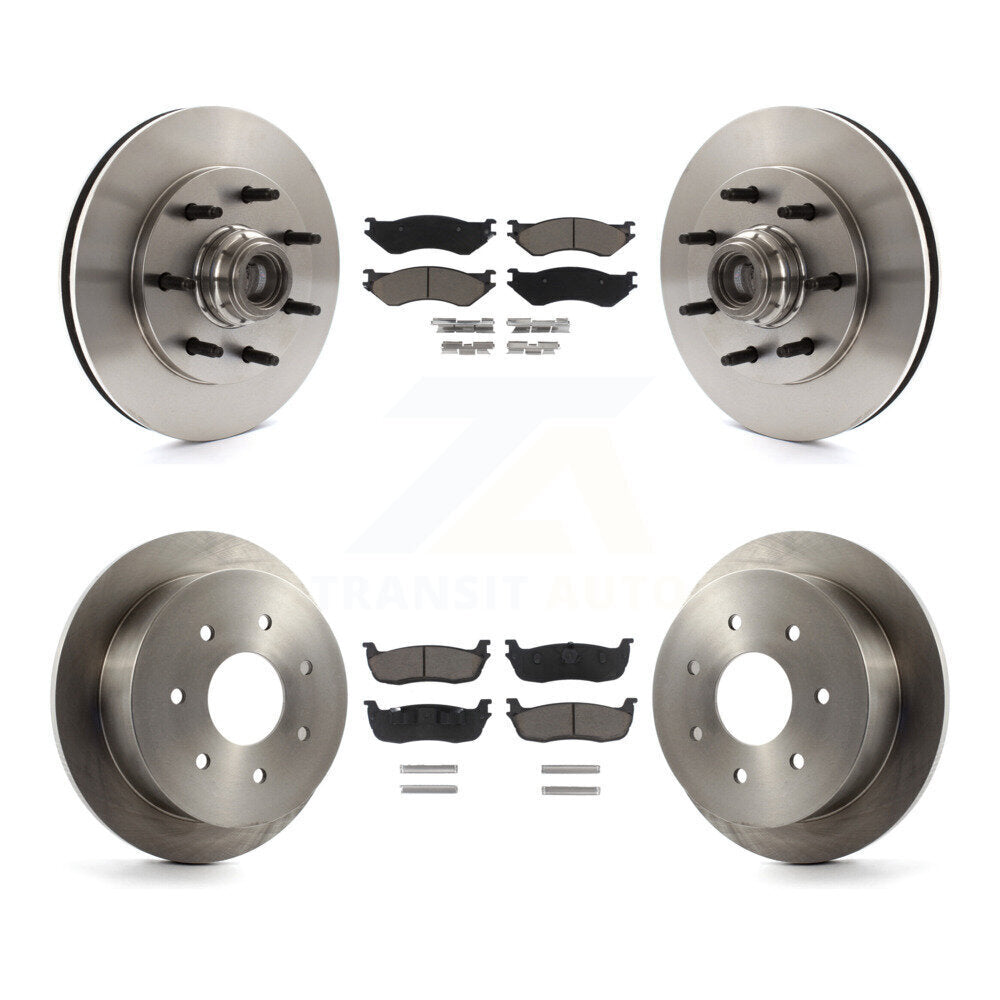 Kit de rotors de frein à disque avant et arrière et plaquettes en céramique, pour Ford F-150 F-250 HD