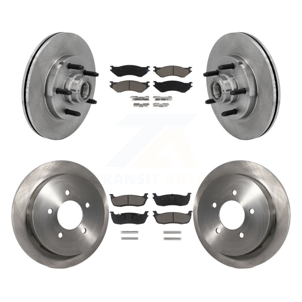 Kit de rotors de frein à disque avant et arrière et plaquettes en céramique pour Ford F-150 Heritage RWD