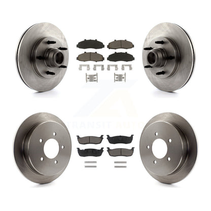 Kit de rotors de frein à disque avant et arrière et plaquettes en céramique pour Ford F-150 K8C-102625