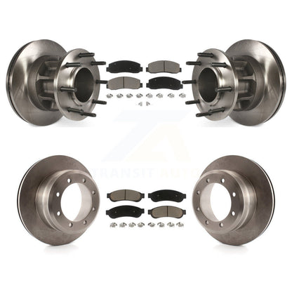 Kit de rotor de frein avant et arrière et plaquettes en céramique pour Ford F-350 Super Duty RW 2009-2010