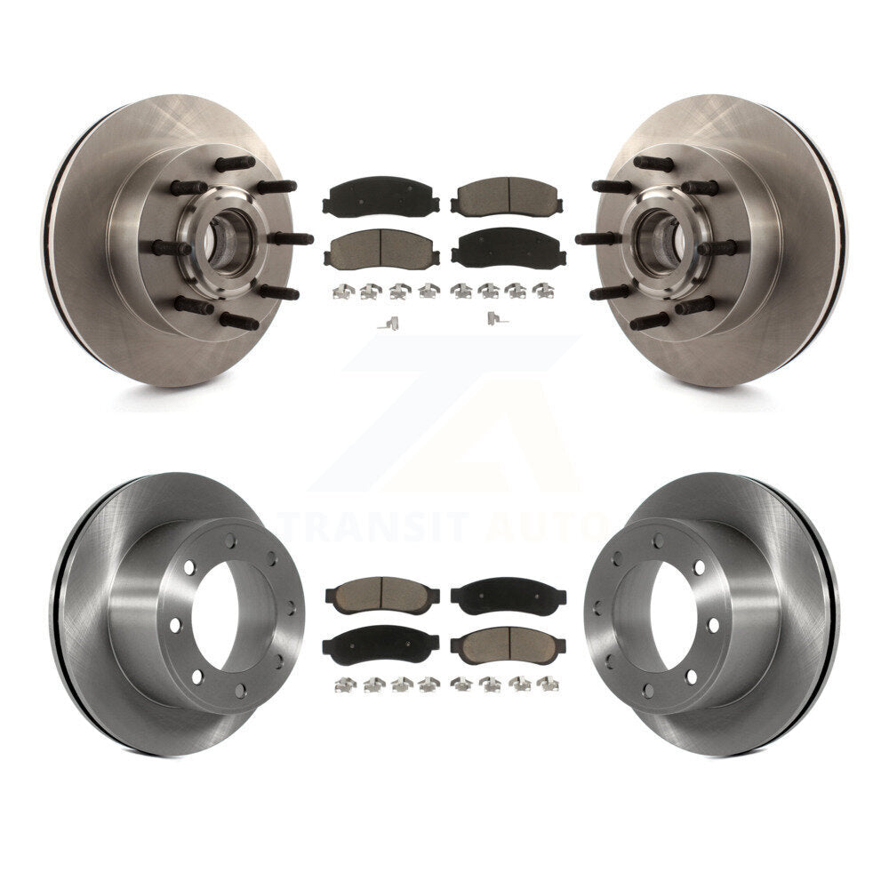 Kit de plaquettes de frein à disque avant et arrière, Rotors en céramique, pour Ford F-250 Super Duty F-350 RW